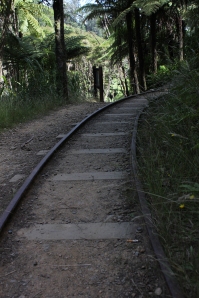 The walk along the disused narrow guage railway tracks is comfortable.